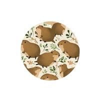YYHWHJDE Beaver Working - Ambientadores de coche de forma redonda, paquete de seis tarjetas perfumadas para colgar en el armario, baño, decoración interior del coche