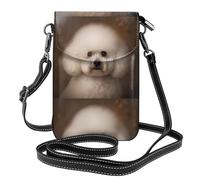 YYHWHJDE Bichon Frise - Bolso cruzado pequeño de cuero para mujer, impermeable y duradero