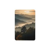 YYHWHJDE Blue Ridge Parkway Mountains - Ambientadores rectangulares para coche, paquete de 6 tarjetas perfumadas colgantes para armario, baño, decoración interior de coche