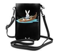 YYHWHJDE Bolso bandolera de piel con estampado de conejo de Pascua para mujer, impermeable y duradero