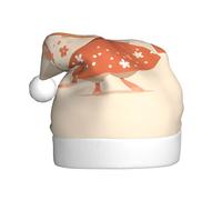 YYHWHJDE Bonito sombrero de Navidad con estampado de ratón gordo para adultos, por lo que es un regalo divertido y duradero para hombres y mujeres