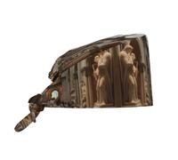 YYHWHJDE Bouffant Scrub Caps The Metropolitan Museum of Art in New York Prints - Gorras quirúrgicas ajustables para hombres y mujeres, color negro