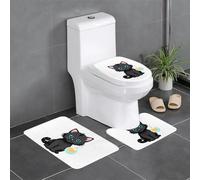 YYHWHJDE Bubble Kitten - Juego de 3 alfombrillas de baño, antideslizantes, de secado rápido