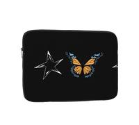 YYHWHJDE Butterfly on The Star - Funda protectora para portátil de 12 pulgadas, a prueba de golpes, para hombres y mujeres, viajes de negocios y uso diario en la oficina