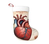 YYHWHJDE Calcetín de Navidad con patrón de corazón de anatomía humana, accesorio decorativo esponjoso y suave para uso a granel por mujeres y hombres