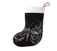 YYHWHJDE Calcetines decorativos de Navidad con estampado de mariposas científicas, añade alegría festiva a Halloween, Navidad