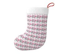 Yyhwhjde Calcetines decorativos de Navidad con imagen de flamenco rosa para rellenar pequeños regalos como dulces y juguetes pequeños