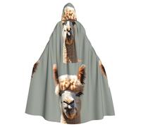 YYHWHJDE Capa con capucha de alpaca con estampado de Avatar para Halloween, para hombres y mujeres, para juegos de rol