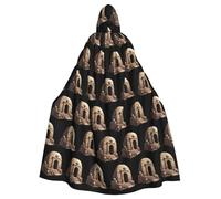 YYHWHJDE Capa con capucha para adultos con diseño de la tumba del horror para varios entornos de fiesta y carnaval