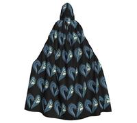 YYHWHJDE Capa con capucha para adultos con diseño de The Love of the Waves para varios entornos de fiesta y carnaval