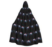YYHWHJDE Capa con capucha para adultos con patrón de Halloween para varios entornos de fiesta y carnaval