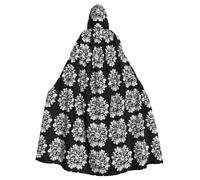 YYHWHJDE Capa con capucha para adultos de The Antique Patterns Slowly Bloom, sin cremallera, cómoda para fiestas de disfraces