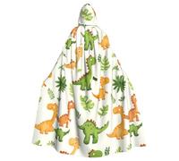 YYHWHJDE Capa con capucha para hombre y mujer, diseño de dinosaurios de dibujos animados para Halloween
