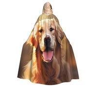 YYHWHJDE Capa con capucha para hombre y mujer, diseño de perro Golden Retriever