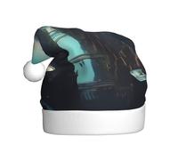YYHWHJDE Cities of the Future - Gorro de Navidad con estampado duradero para adultos, para Halloween, Navidad, Año Nuevo