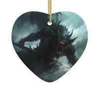 YYHWHJDE Colgante de cerámica con imagen de monstruo del mar profundo, decoración de interiores, regalo para festivales