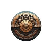 YYHWHJDE Cool Steampunk Gears - Ambientadores de coche de forma redonda, paquete de seis tarjetas: tarjetas perfumadas colgantes para armario, baño, decoración interior de coche