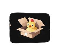 YYHWHJDE Cute Little Chicken in a Cardboard Box1 - Funda protectora a prueba de golpes portátil para laptop de 10 pulgadas, para hombres y mujeres, viajes de negocios y uso diario en la oficina