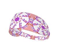 YYHWHJDE Diadema deportiva redonda de flores para mujer, a prueba de sudor, banda elástica de verano