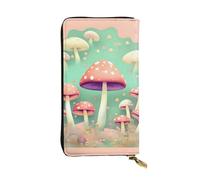 YYHWHJDE Dream Mushroom - Cartera larga de piel de calidad diseñada para niñas y mujeres a la moda, elegante, 19 x 10,5 cm, Black, Talla única