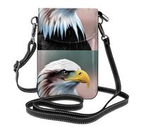 YYHWHJDE Eagle Head Close-Up Prints - Bolso cruzado pequeño de cuero para mujer, impermeable y duradero