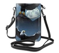 YYHWHJDE Eagle Under The Stars - Bolso cruzado pequeño de cuero para mujer, impermeable y duradero