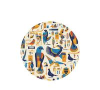 YYHWHJDE egypt hieroglyphics - Ambientadores de coche de forma redonda, paquete de seis tarjetas: tarjetas perfumadas colgantes para armario, baño, decoración interior del coche