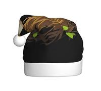 YYHWHJDE El pájaro vuelve a su nido imprime sombrero de Navidad para adultos, suave, ligero, uso en fiestas navideñas