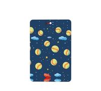YYHWHJDE Fastball - Juego de 6 tarjetas aromáticas rectangulares para coche, diseño de jarra de bolas, para colgar en el armario, baño, decoración interior del coche