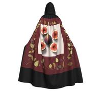 YYHWHJDE Figura de higos en una manta con capucha para adultos, para Halloween, capa larga de fiesta, adecuada para hombres y mujeres