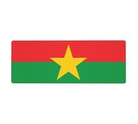 YYHWHJDE Flag of Burkina Faso Picture - Alfombrilla de mouse extra grande para computadora, oficina, teclado antideslizante para juegos, versión gruesa, 30,5 x 80 cm