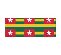 YYHWHJDE Flag of Togo Picture - Alfombrilla de mouse extra grande para computadora, oficina, teclado antideslizante para juegos, versión gruesa, 30,5 x 80 cm