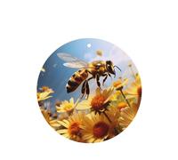 YYHWHJDE Flying Bees - Ambientadores para coche, diseño de margaritas y miel, paquete de seis tarjetas perfumadas para colgar en el armario, baño, decoración interior del coche