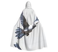 YYHWHJDE Flying Dove Picture - Chaqueta larga con capucha para adultos, ideal para hombres y mujeres