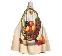 YYHWHJDE Fruit In The Cradle Prints - La capa con capucha para adultos es un poncho con capucha súper grande, cómodo y duradero de Halloween