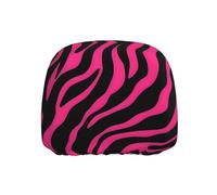 YYHWHJDE Funda para reposacabezas de coche de calidad con estampado de cebra, tigre, leopardo, rosa, de una pieza, cómoda, elástica, fácil de instalar