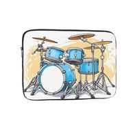 YYHWHJDE Funda protectora para portátil de 38.1 cm para hombres y mujeres, diseño de dibujos animados con estampado de drummer Knock Prints, para hombres y mujeres, viajes de negocios y uso diario en