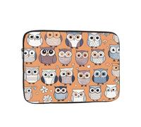YYHWHJDE Funda protectora para portátil portátil de 43.2 cm con estampado de búhos lindos para hombres y mujeres, viajes de negocios y uso diario en la oficina