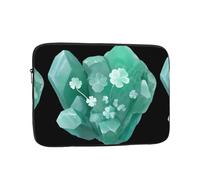 YYHWHJDE Funda protectora portátil para laptop de 13 pulgadas, a prueba de golpes, diseño de trébol esmeralda para hombres y mujeres, viajes de negocios y uso diario en la oficina