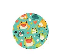 YYHWHJDE Funny Frogs - Ambientadores de coche de forma redonda, paquete de seis tarjetas perfumadas para colgar en el armario, baño, decoración interior del coche