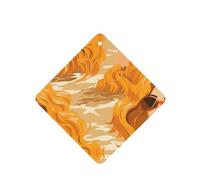 YYHWHJDE Golden Hair on the Beach - Ambientadores cuadrados para coche, paquete de seis tarjetas perfumadas para colgar en el armario, baño, decoración interior del coche