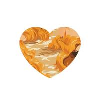 YYHWHJDE Golden Hair on the Beach - Ambientadores de coche con forma de corazón para decoración de armario, baño, coche, paquete de seis unidades: tarjetas perfumadas colgantes