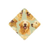 YYHWHJDE Golden Retriever - Ambientadores cuadrados para coche, paquete de seis tarjetas perfumadas colgantes para armario, baño, decoración interior del coche