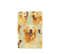 YYHWHJDE Golden Retriever - Ambientadores rectangulares para coche, paquete de seis tarjetas perfumadas colgantes para armario, baño, decoración interior del coche