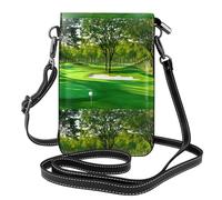 YYHWHJDE Golf Resort Park - Bolso cruzado pequeño de cuero para mujer, impermeable y duradero