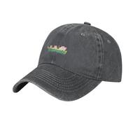 YYHWHJDE Gorra de béisbol negra para adultos, diseño de los tres cerditos remando un barco, para hombres y mujeres, uso deportivo y de viaje, Deep Heather, talla nica