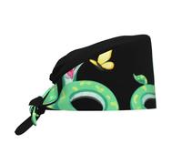YYHWHJDE Gorro de trabajo de limpieza The Fate of Butterflies and Snakes - Gorro de chef impreso para mujeres y hombres, ajustable, transpirable, color negro