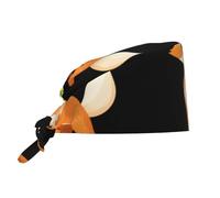 YYHWHJDE Gorro de trabajo de limpieza The Fox That Lights Up The Forest Printed Chef Hat para mujeres y hombres, ajustable, transpirable, negro