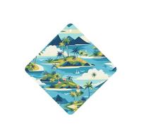 YYHWHJDE Hawaii Beach - Ambientadores cuadrados para coche, diseño de campo de golf, paquete de seis tarjetas perfumadas para colgar en el armario, baño, decoración interior del coche
