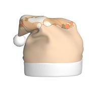 YYHWHJDE Hermoso sombrero de Navidad con estampado de cachorros para adultos, por lo que es un regalo divertido y duradero para hombres y mujeres